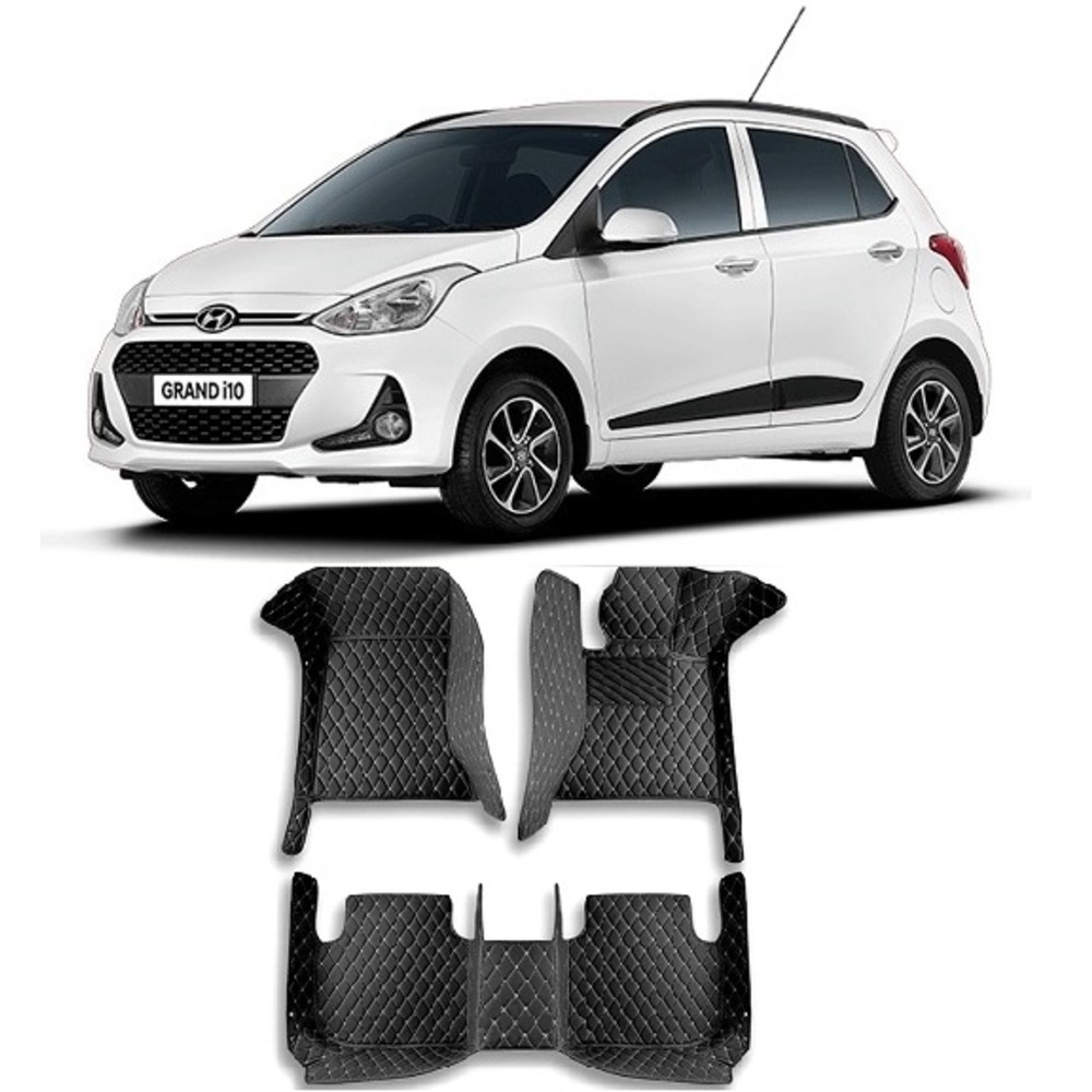 Floor Mats for Grand I10  - black